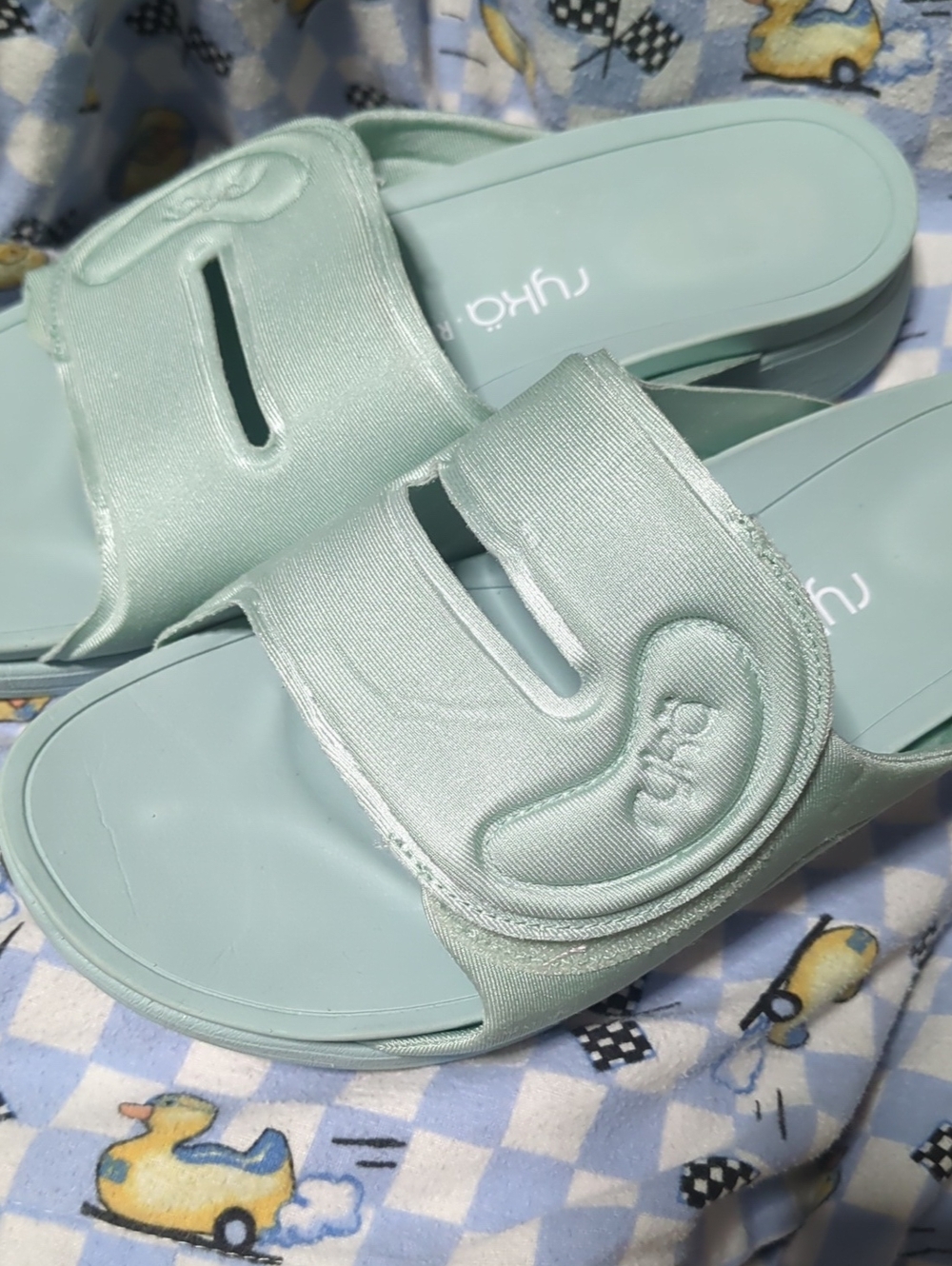 Sea Foam Ryka Slide Sandals - Women's Comfort Slip-Ons